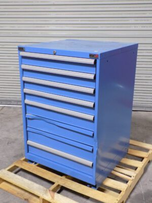Lista Blue Steel Storage Cabinet 8 Drawer 41 x 28 x 28 Parts / Repair