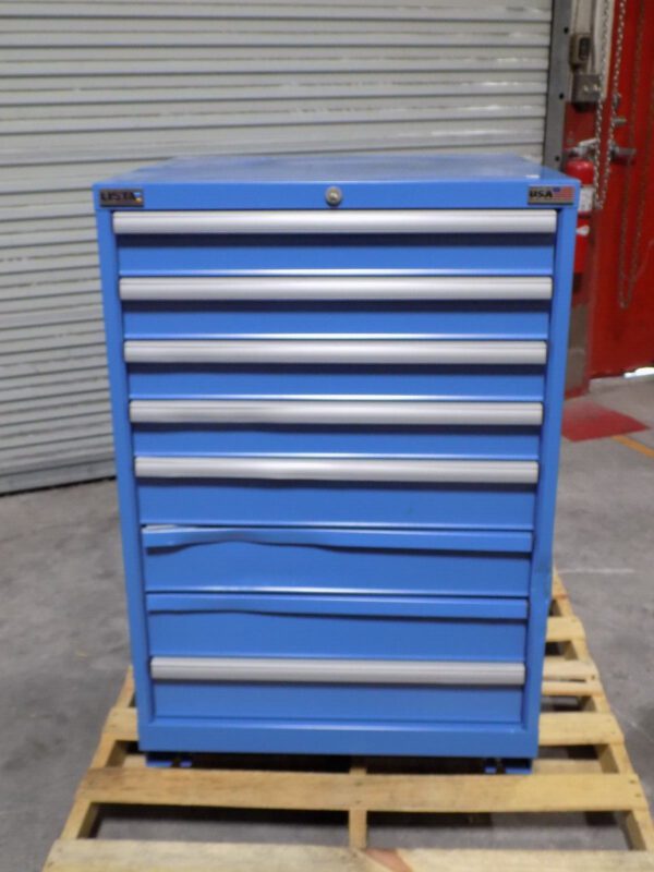 Lista Blue Steel Storage Cabinet 8 Drawer 41 x 28 x 28 Parts / Repair