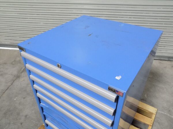 Lista Blue Steel Storage Cabinet 8 Drawer 41 x 28 x 28 Parts / Repair
