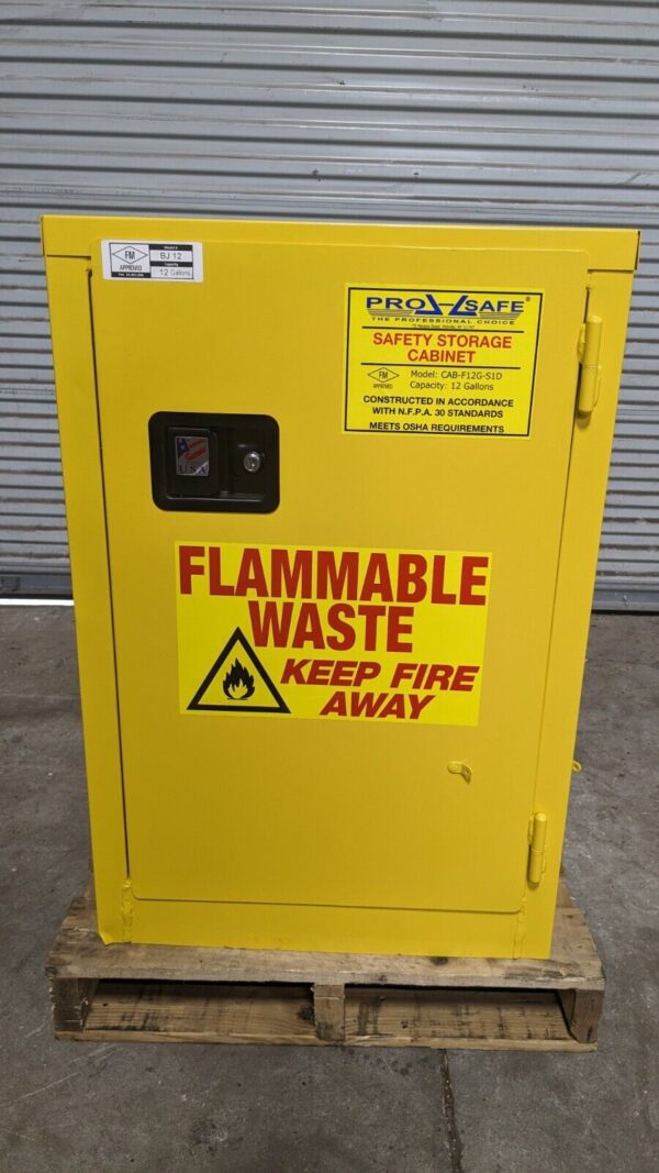 Pro-Safe Safety Storage Cabinet for Flammable Hazards 12 Gal. 35" x 23" x 18"