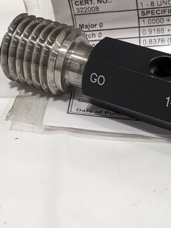 SPI Plug Thread Gage: #1-8 Thread, 2B Class, Go & No Go 34-429-1