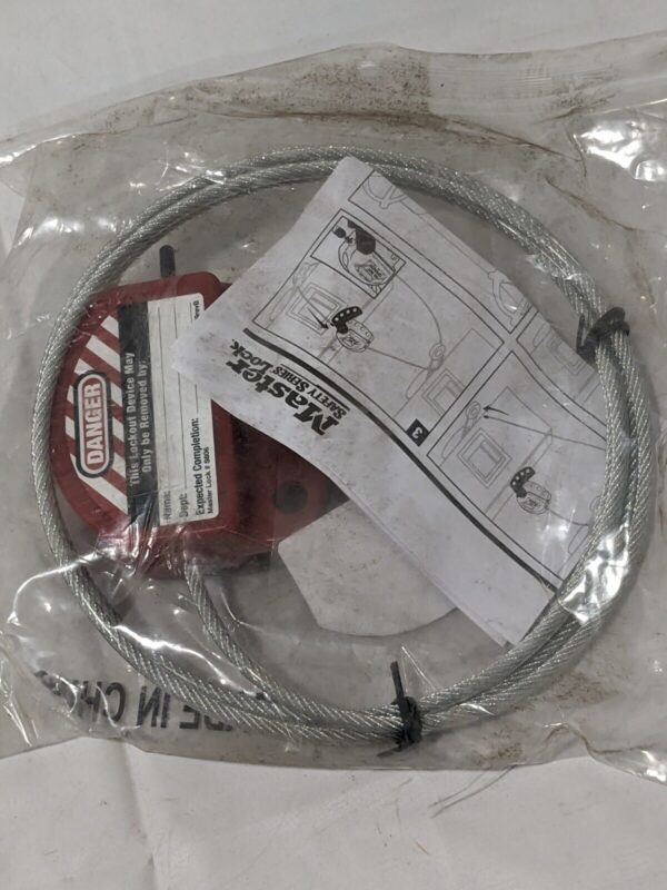 MASTER LOCK 6' Cable Length, 4 Lockout Points, Cable Lockout S806