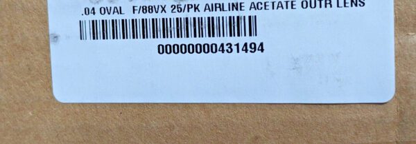 Bullard Oval Outer Lens Use With 77/88VX Series Airline Respirator QTY 25 771040