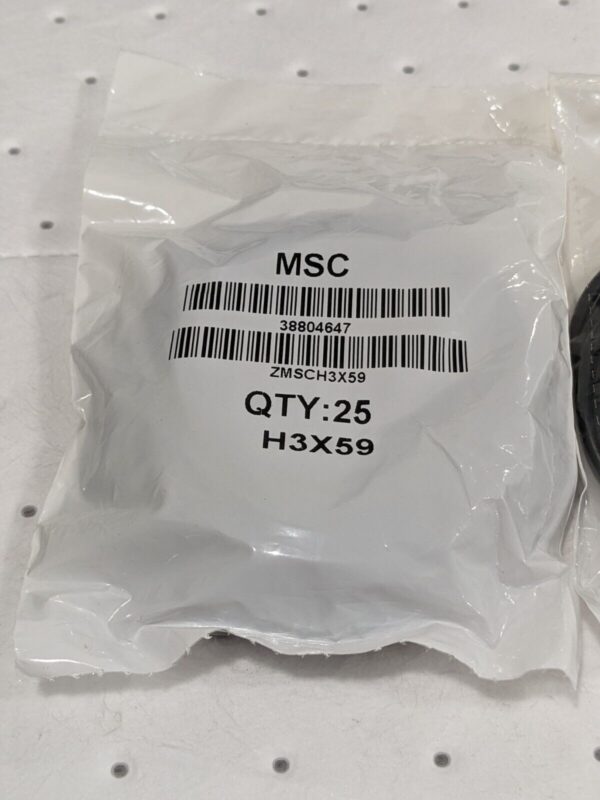 O-Ring: 65 mm OD, 59 mm ID, 3 mm Thick, Buna-N Qty 50 ZMSCH3X59