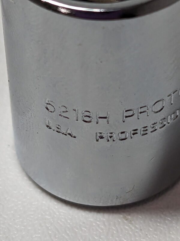 PROTO Standard Hand Socket: 3/8" Drive, 9/16" Socket, 6-Point Qty 3 J5218H