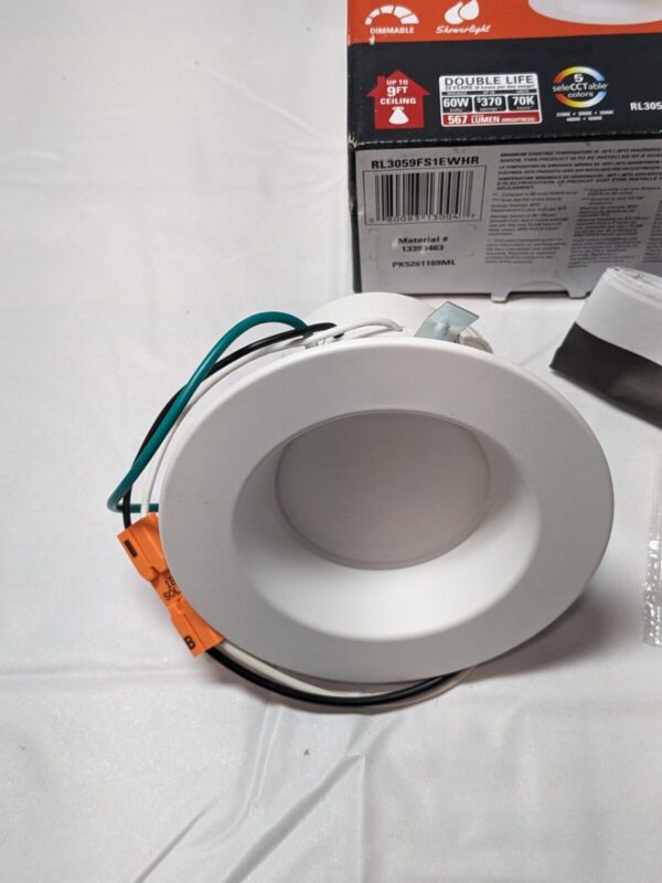 HALO 3" All-Purpose Retrofit LED Module,500 Lumen,90 CRI, White RL3059FS1EWHR