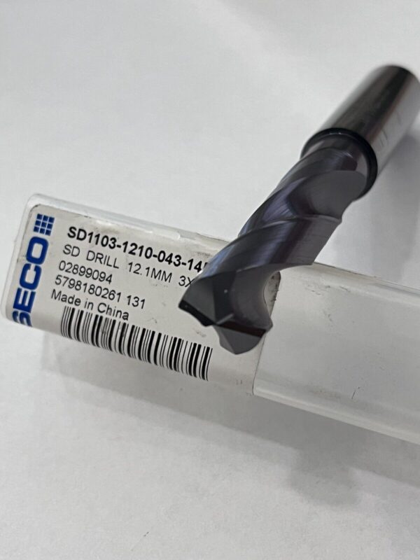 Seco Screw Machine Length Drill Bit: 12.10 mm (0.4764) Dia, 140 deg, Solid Carb