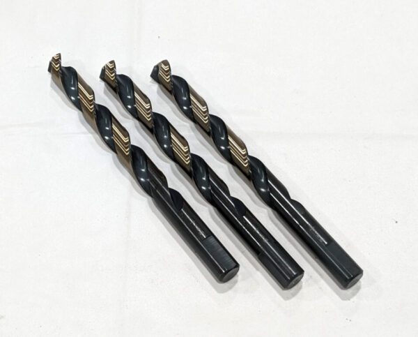 CLE-LINE Jobber Length Drill Bit 1/2" (0.5000") 135 deg HSS *3 PACK*