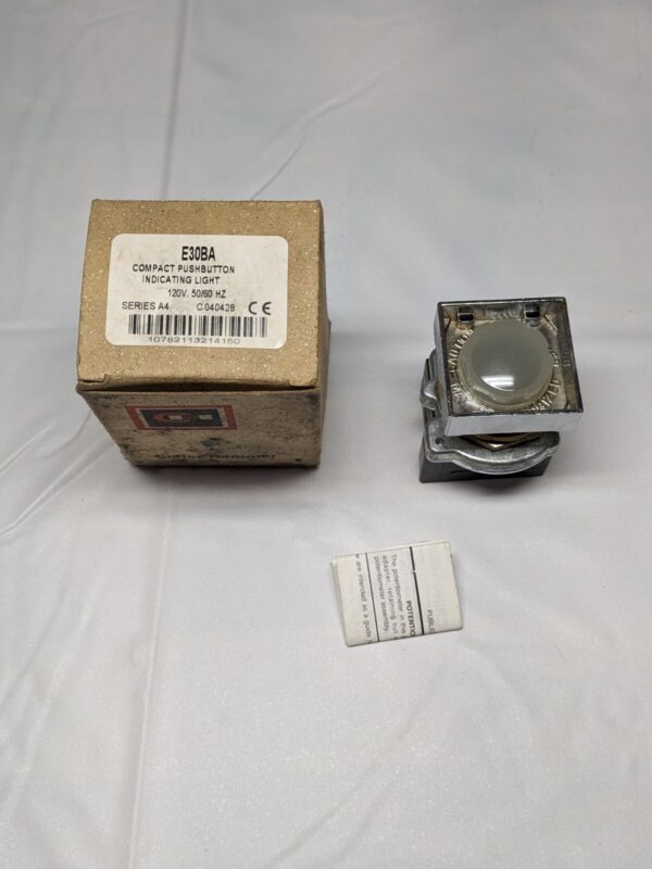 CUTLER HAMMER E30 BA 120V Compact Push Button Indicating Pilot Light E30BA