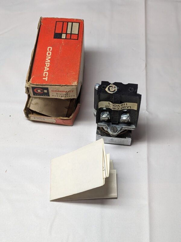 CUTLER-HAMMER,COMPACT PUSHBUTTON WITH INDICATOR LIGHT 120V 50/60HZ E30DA