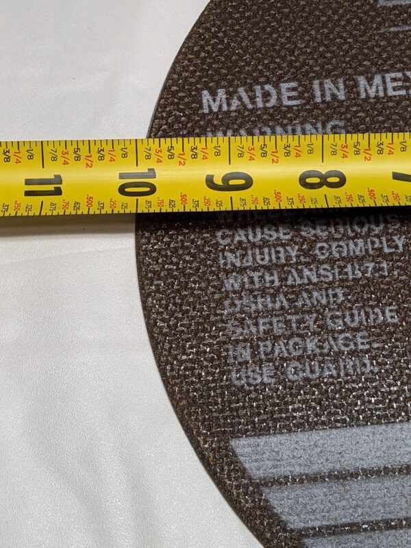 NORTON Cutoff Wheel Type 1 , 10" Dia, 0.0600" Thick, 5/8" Hole, AO 66253149317