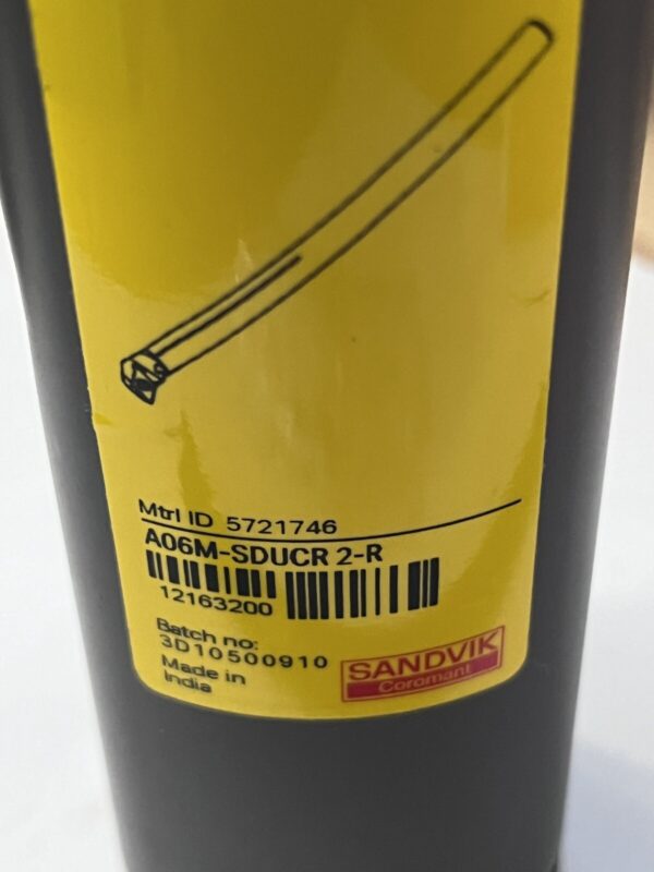 Indexable Boring Bar: A06M-SDUCR2-R, 0.5984" Min Bore, Right Hand, -3 deg Lead,