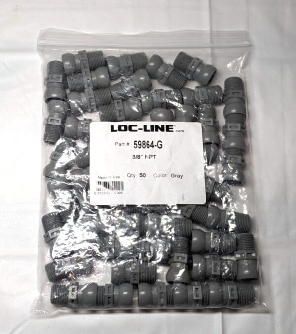 LOC-LINE 3/8" Hose ID Male to Female Coolant Hose Connector 59864-G **50 piece**