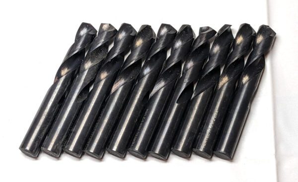 HERTEL Screw Machine Length Drill Bit 1/2" (0.5000") Dia 135 deg HSS **10 PACK**