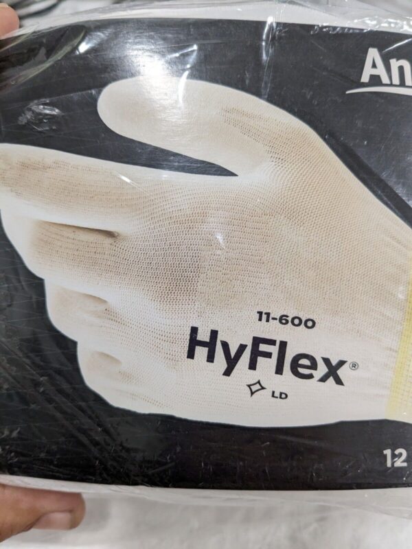 ANSELL Work Gloves: Size Medium, Polyurethane-Coated Nylon Qty 12 Pairs 11-600-8