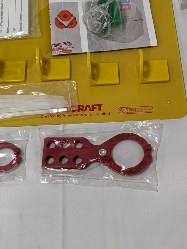 ABILITYONE Equipped Lockout Tagout Station: Keyed Different, 30 Pc 5340016512050