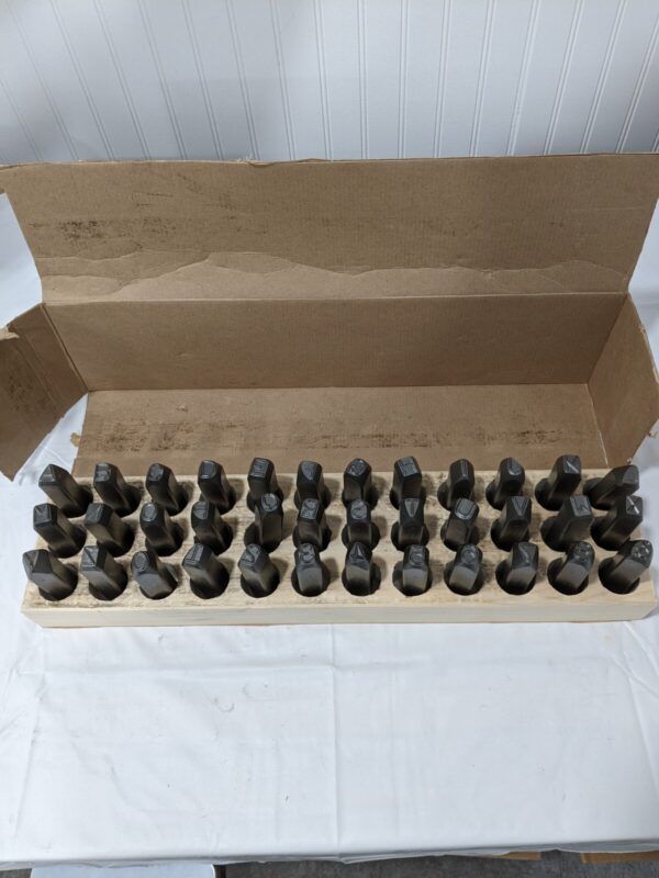 C.H. HANSON Heavy-Duty Stamp Set: 1/2" Character, 36 pc 21631
