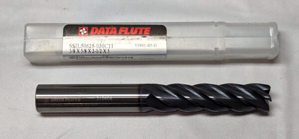 DATA FLUTE Carbide 5/8"x2-1/2"X5" 5FL SSIL50625-030C11