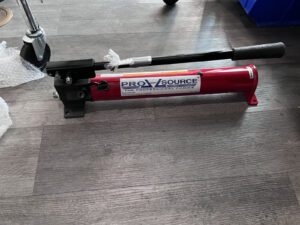 Manual Hydraulic Pump: 1 Stage, 1.594" Piston Dia, Steel Pump PS-MH-HPC1-019
