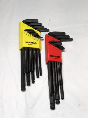 BONDHUS 22 Piece L-Key Ball End Hex Key Set 20199
