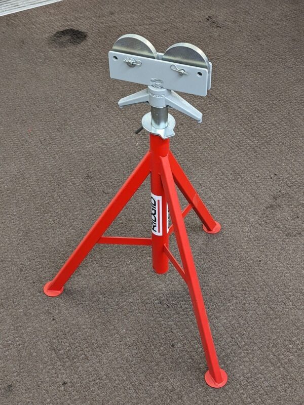 Ridgid Roller Head Pipe Stand 12" Pipe Capacity 32" to 55" Height 56672