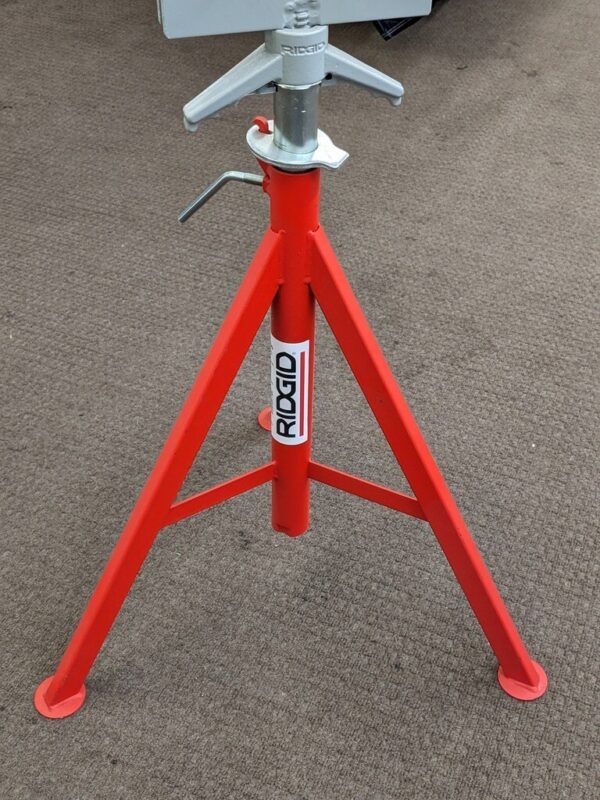Ridgid Roller Head Pipe Stand 12" Pipe Capacity 32" to 55" Height 56672