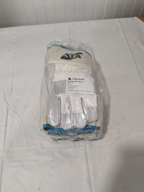 Worldwide Split Cowhide Leather Glove Qty 6 Pairs Sz Medium MJVATA