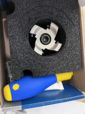 Iscar 2" Cut Diam, 3/4" Arbor Hole Diam, Indexable Square-Shoulder FaceMill