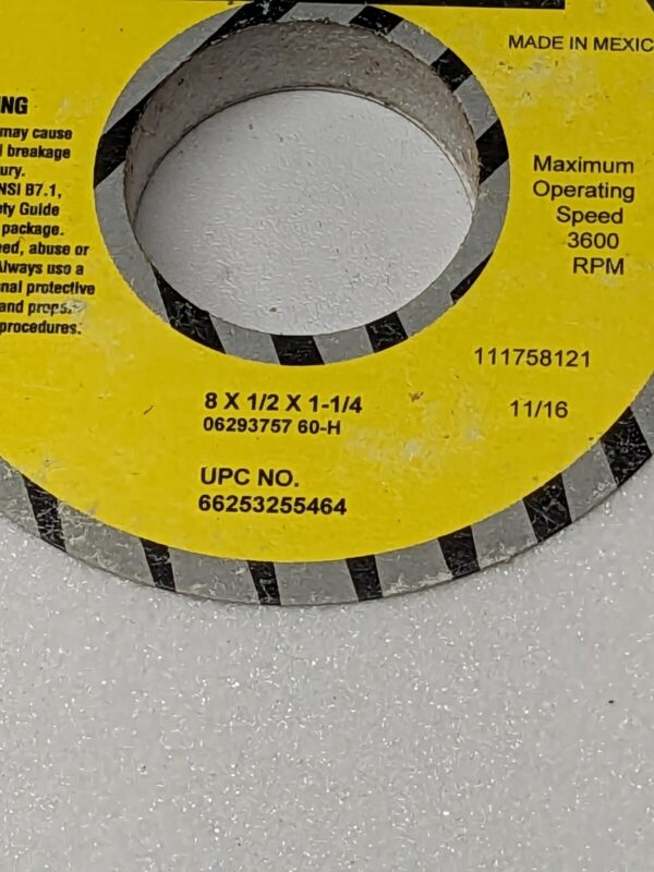 TRU-MAXX Surface Grinding Wheel 8" X 1/2" X 1-1/4", 60 Grit 66253255464