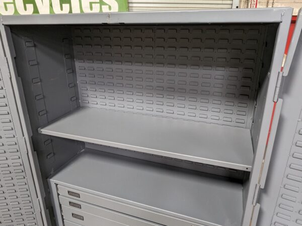 Durham Heavy Duty Storage Cabinet w/ Bins 4-Drawer 72 x 48 x 24 SCRATCH N DENT