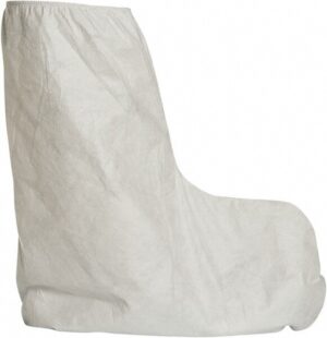 DUPONT Boot Cover: Non Chemical-Resistant, Tyvek, White Qty 100 TY454SWH00010000