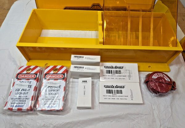 PRO-SAFE Electrical & Valve Lockout Station Polycarbonate BD-B1100 BROKEN CASE