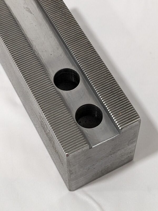 Dillon Soft Lathe Chuck Jaw: Serrated 2" OAW, 2.5" OAH, 5-1/2" OAL KW12B-5.5L