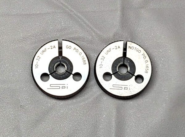 SPI Thread Ring Gage #10-32 Thread Class 2A Go & No Go 23-145-6