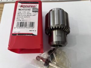 Accupro Drill Chuck: 1/16 to 5/8" Capacity, Tapered Mount, JT3 CY01616050MSC