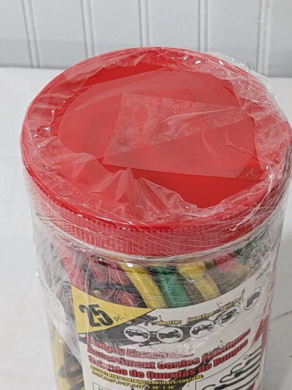 Erickson 25 Pk Bungee Cord Tie Down: S Hook, Non-Load Rated 06622