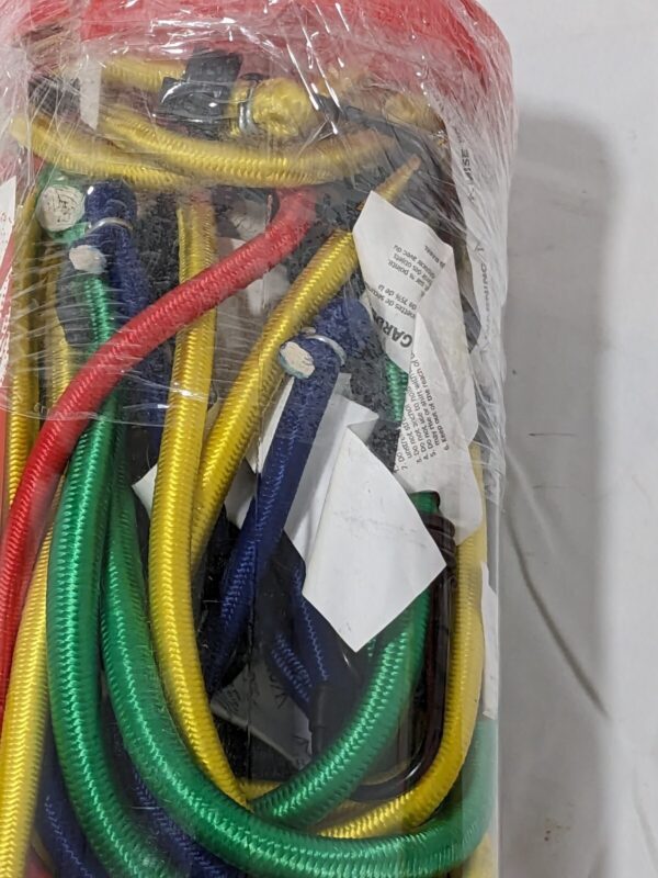 Erickson 25 Pk Bungee Cord Tie Down: S Hook, Non-Load Rated 06622