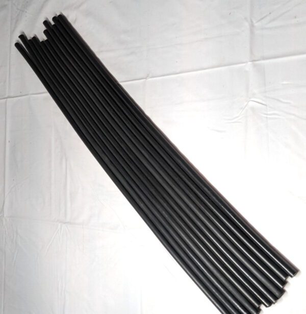 Polyurethane Rods 2' Long 3/8" Dia 30 A Black QTY 11 RBMP3000203