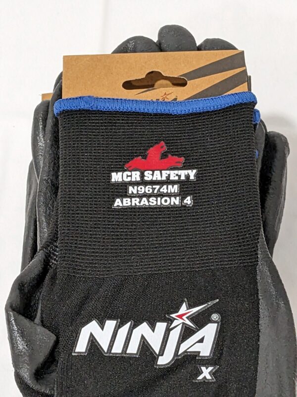 MCR Nitrile Coated Nylon General Protection Work Gloves Size M QTY 10 N9674M