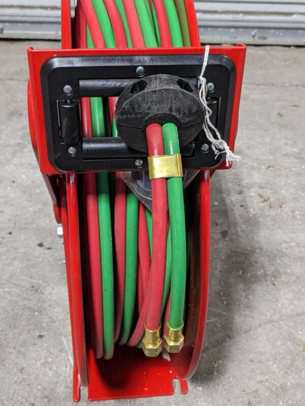 ReelCraft Twin Line Gas Welding Hose Reel 100 Ft. x 1/4 In. 200 PSI Max
