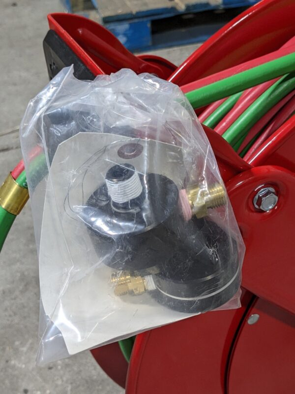ReelCraft Twin Line Gas Welding Hose Reel 100 Ft. x 1/4 In. 200 PSI Max