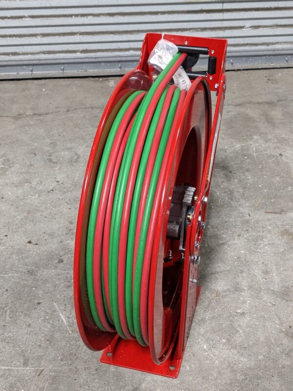 ReelCraft Twin Line Gas Welding Hose Reel 100 Ft. x 1/4 In. 200 PSI Max