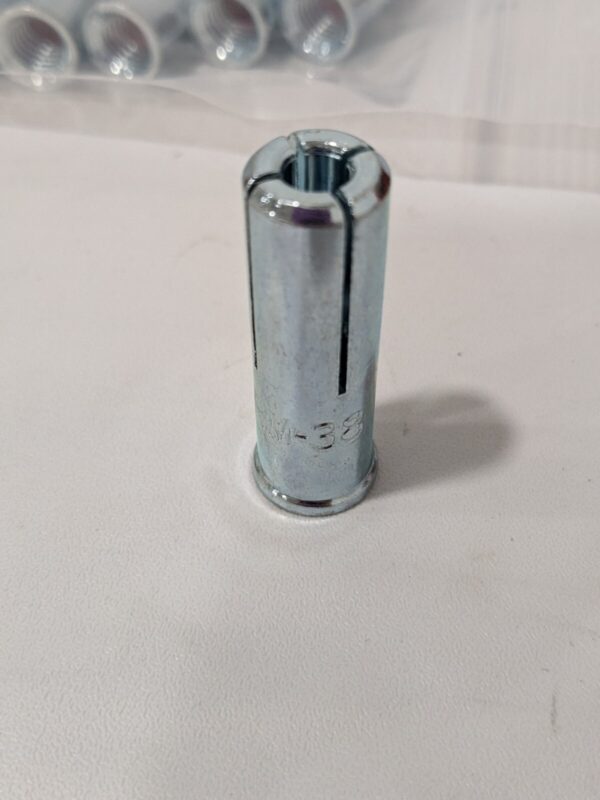 RED HEAD Drop-In Concrete Anchor: 1/2" Dia, 1-5/8" Min Embedment Qty 50 RM-38
