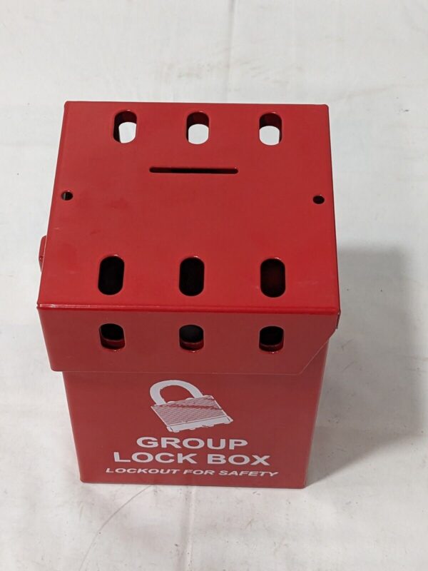 Group Lock Box Lockout for Safety Portable Alloy Steel Red