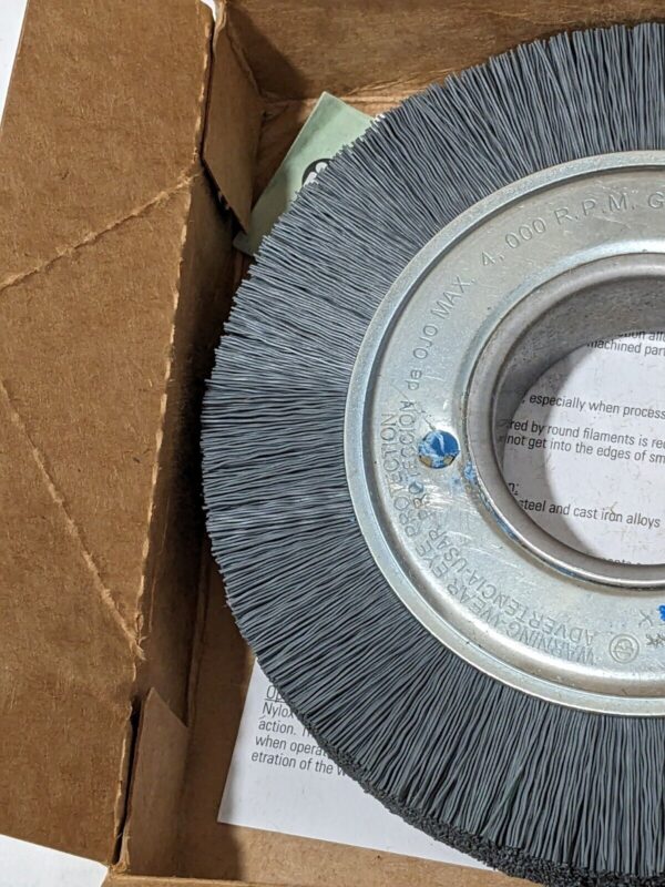 WEILER Wheel Brush: 6" Wheel Dia, 1" Face Width, 2" Hole 83000