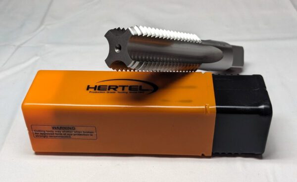 HERTEL Straight Flute Tap 1-1/8-7 UNC 4 FL Bottoming Chamfer 3B K008650AS