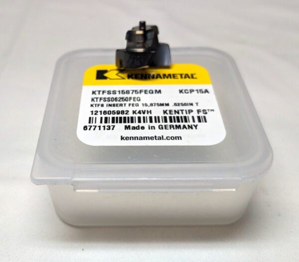 Kennametal Drill Tip KTFSS15875FEGM KCP15A 0.6250" Dia 180 deg Point 6771137
