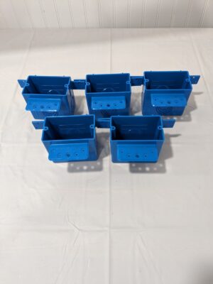 Carlon Single Gang PVC Outlet Box, 1/2,3/4,1 Qty 5 A122
