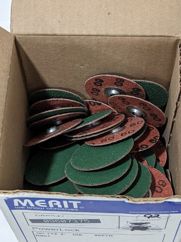 Merit Quick-Change Disc 2″ Dia, 60G, Zirconia Alumina, Coated Qty 92 08834167068