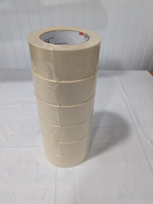 3M 2″ Wide x 180' Long x 5.4 mil Thick Tan Masking Tape Qty 6 7010322589